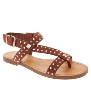 Vince Camuto Ravensa Nubuck Studded Thong Sandals